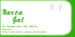 marta gal business card