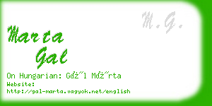 marta gal business card